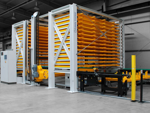 Magasin automatique pour tôle - ES TOWER - Europa Systems Sp. z o.o. - vertical / pour carton / de palettes