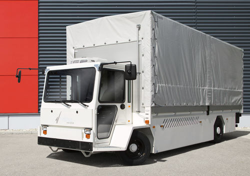 Camion à plate-forme électrique - EFW 8 - Volk Fahrzeugbau GmbH - à 2 essieux / électrique