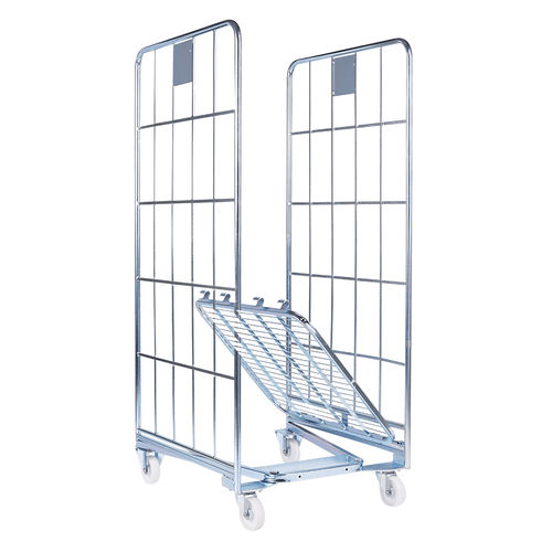 Roll-conteneur emboîtable - nestainer® - FEIL rolltainer GmbH - multiusage / à étagères / 3 panneaux