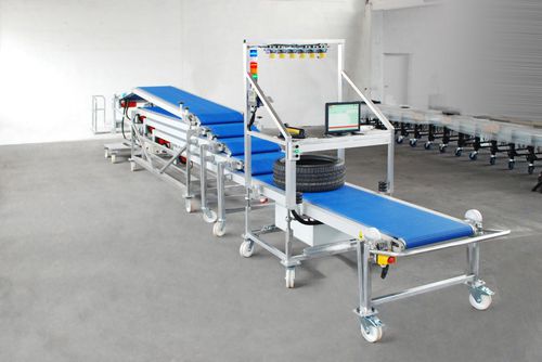 Bande de convoyeur en métal - GAWRONSKI GmbH - industrielle / bleue / de process
