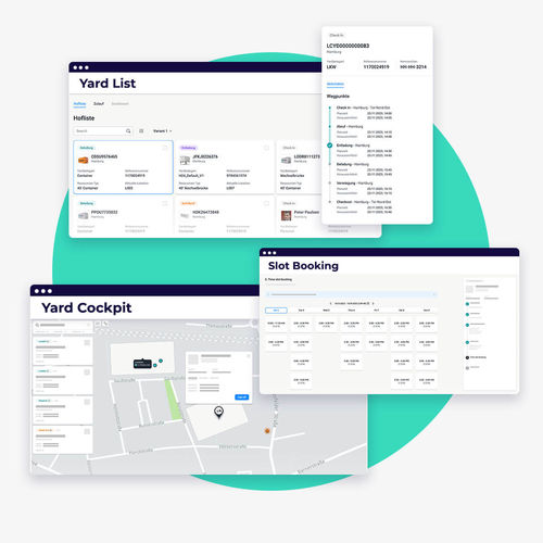 Logiciel de gestion des ressources - Yard Management - myleo / dsc leoquantum GmbH - de gestion de quai / de visualisation / de planification