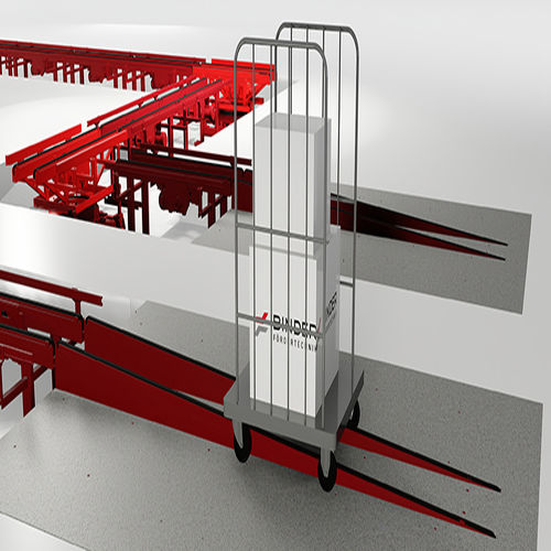 Système de chargement et déchargement pour plateau roulant - Binder GmbH Fördertechnik - de roll-conteneur