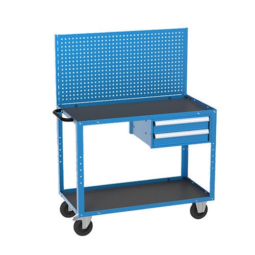 Chariot poste de travail - 8009 - HI-PAS PLASTIK ESYA TIC. VE SAN. LTD. STI - en métal / à étagères / à tiroir
