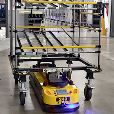 AGV de manutention - DIVISION INDUSTRIAL ARTISTERIL S.A. - pour entrepôt / électrique / omnidirectionnel