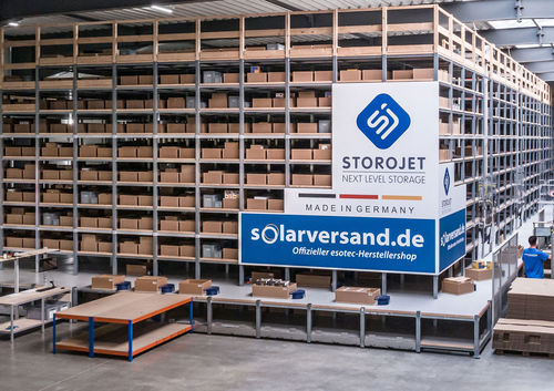 Rayonnage pour entrepôt de stockage - ICO Innovative Computer GmbH Storojet GmbH - à étagères / dynamique / réglable