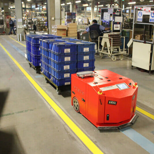 Robot mobile autonome de chargement - ACTIW Oy - préparateur de commandes / pour chantier de construction / à guidage laser