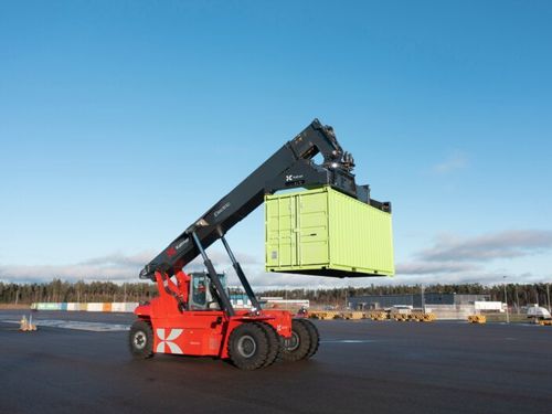 Chariot élévateur télescopique électrique - ERG420-450 - Kalmar Germany GmbH - porte-conteneur