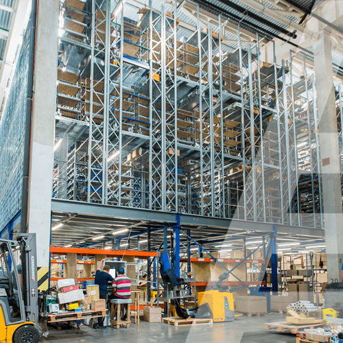 Mezzanine industrielle sur rayonnage à palettes - KAPELOU Europe GmbH - de palettes / de sol / pour constructions