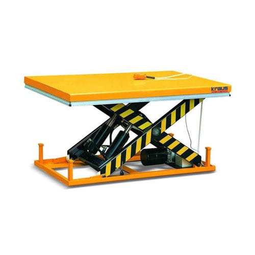 Table élévatrice à simple ciseaux - HTC 2008 - KRAUS Betriebsausstattung und Fördertechnik GmbH - électro-hydraulique / stationnaire