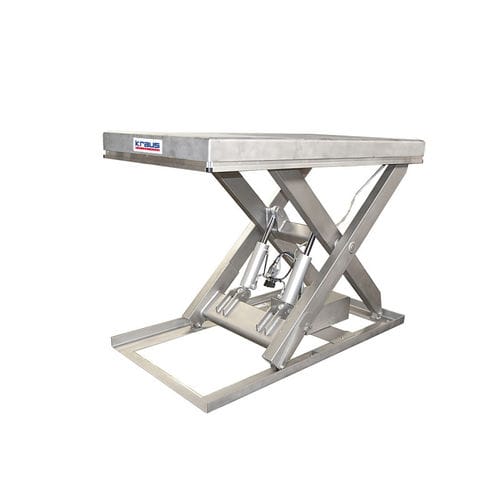 Table élévatrice à simple ciseaux - TL 1000SS stainless steel - KRAUS Betriebsausstattung und Fördertechnik GmbH - électro-hydraulique / stationnaire