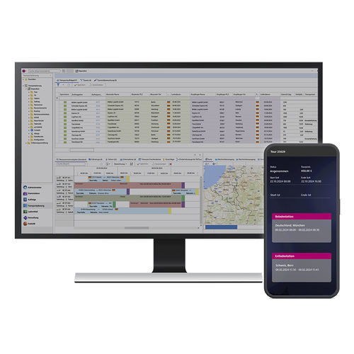 Logiciel de gestion - CarLo® inTOUCH - Soloplan GmbH Software für Logistik und Planung - de supervision / de création / de planification