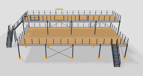 Mezzanine industrielle sur mesure - Profielnorm East Sp. z o.o. - pour bâtiment / au sol / pour applications industrielles