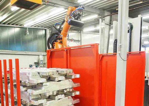 Dépalettiseur entièrement automatique - SMB International GmbH - robotisé / de palettes / pour l'industrie agroalimentaire