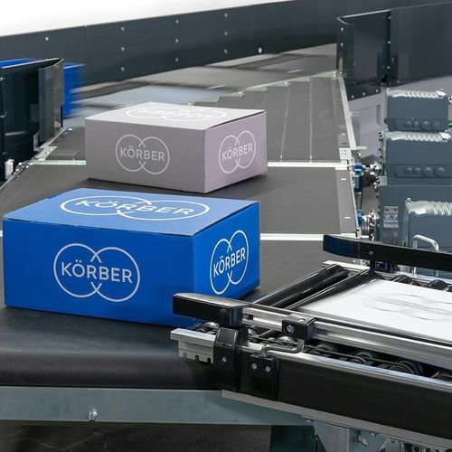 Trieur par couleurs - Körber Supply Chain GmbH - manuel / de manutention / à tapis transversal