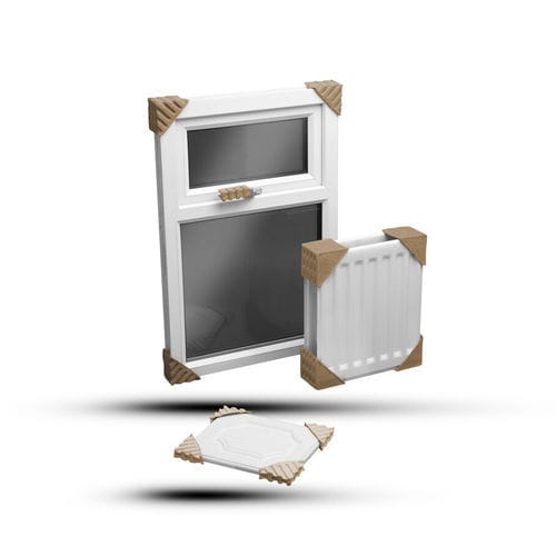 Protection d'angle en cellulose moulée - 20E - Pulp-Tec GmbH & Co KG - pour meuble / 100% recyclable / biodégradable