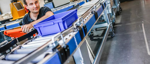 Convoyeur à rouleaux - FlexConveyor - GEBHARDT Intralogistics Group - horizontal / modulaire / pour palettes