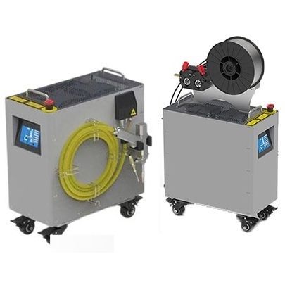 Machine de soudage laser à fibre - LASERBERG TECH SRL - manuelle / à roulettes / pour plastique