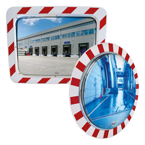 Miroir convexe - 854 - Vialux - rond / rectangulaire / en acier inoxydable