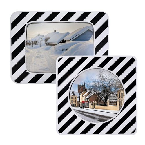 Miroir routier - Vialux - rond / rectangulaire / en acier inoxydable