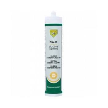 Mastic colle silicone - SN610 - SILICONE NEUTRO - ECO SERVICE SRL - monocomposant / neutre / élastique
