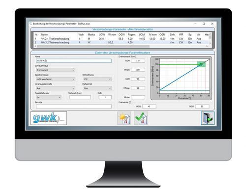 Progiciel de paramétrage - EasyWin ® - GWK Norbert Gerlach GmbH & Co. KG - de base de données ODBC / d'analyse de données / de gestion de données