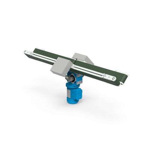 Bande de convoyeur flexible - RIBOLI SRL - à aspiration / en profilé aluminium / avec galets de glissement