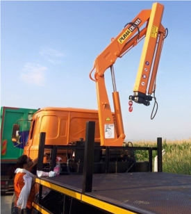 Grue de chargement - Puma Crane LTD.ŞTİ. - montée sur camion / articulée / pliable