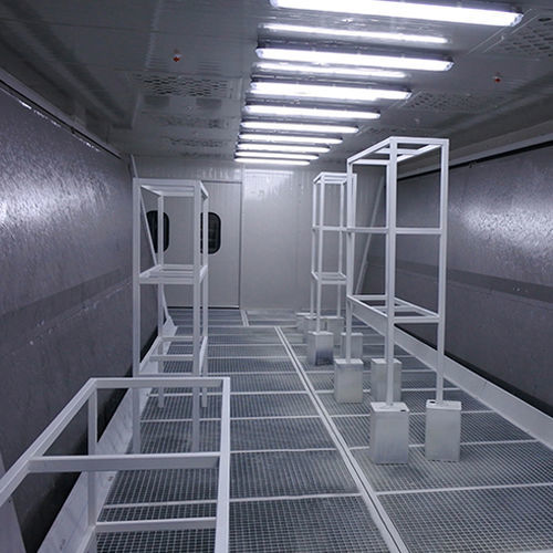 Cabine de peinture à circuit fermé - Karabudak Mühendislik Makine İmalat Sanayi Ltd. Şti - pour pièces détachées / pour l'industrie du bois / à rideau d'eau