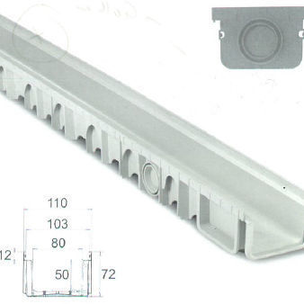 Caniveau en polypropylène - 10.009.020.000 series - IFEC - Industria de Ferragens do Centro