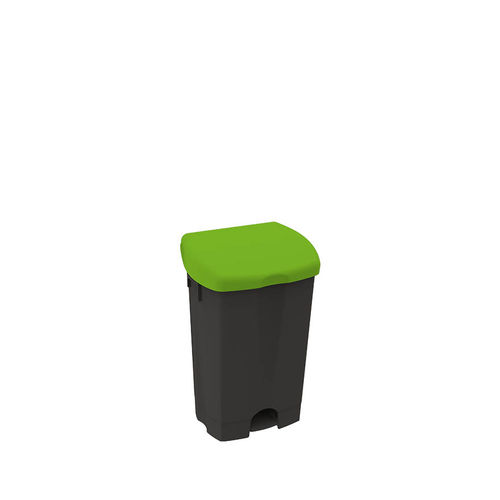 Poubelle en polypropylène - BLACK IS GREEN™ - ICA - avec couvercle / à pédale