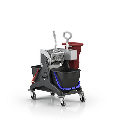 Chariot de lavage - LINEN 21 - ICA - en plastique / à panier / porte-bacs