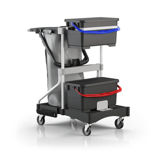 Chariot de lavage - ICA - en acier inoxydable / pour bacs / à 4 roues motrices