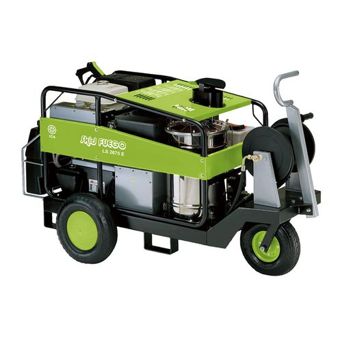 Nettoyeur haute pression à eau chaude - SKID FUEGO 180/18 - ICA - à moteur essence / mobile / pour chariot élévateur