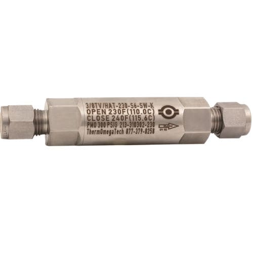 Vanne thermostatique de régulation de température - TV/HAT - SOCLEMA - en acier inoxydable / pour climatisation / pour gaz