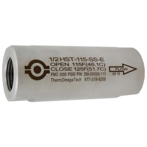 Vanne thermostatique de régulation de température - HST - SOCLEMA - en acier inoxydable / pour gaz / pour liquides