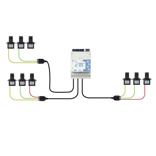 Compteur d'énergie électrique triphasé - TC55M-RJ-3 NON-MID - Rayfull Electric Technology(Zhejiang)Co., Ltd. - Modbus / avec afficheur LCD / multicircuit