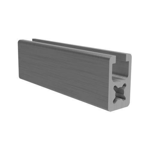 Profilé en aluminium anodisé - B0250 - trimat srl - rainuré / rectangulaire / extrudé