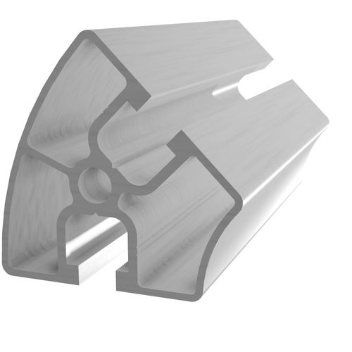 Profilé en aluminium anodisé - B0960 - trimat srl - rainuré / cintré / 45°