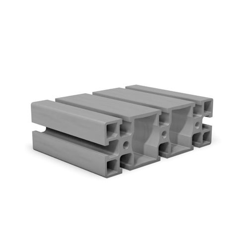 Profilé en aluminium anodisé - B1400 - trimat srl - à section rectangulaire / rainuré / extrudé