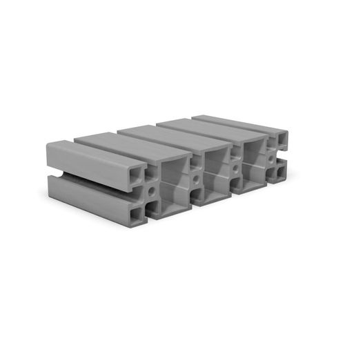 Profilé en aluminium anodisé - B1460 - trimat srl - rainuré / rectangulaire / extrudé