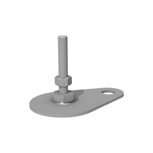 Pied de machine - J4000 - trimat srl - en acier galvanisé / à rotule / fileté