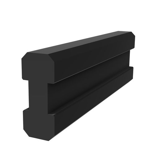 Profilé en polyéthylène basse densité PEBD - M4835 - trimat srl - rainuré / pour porte coulissante / pour protection de machine