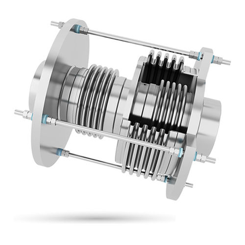 Compensateur de dilatation en métal - BM-PB-SHORT - BIKAR - rond / à bride / axial