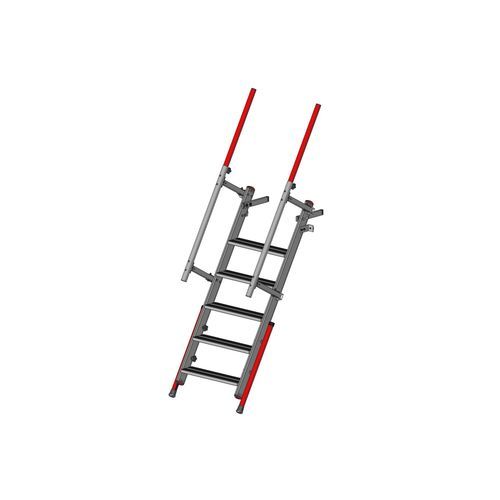 Échelle en aluminium - F808100010 - FORTAL - télescopique / de sécurité