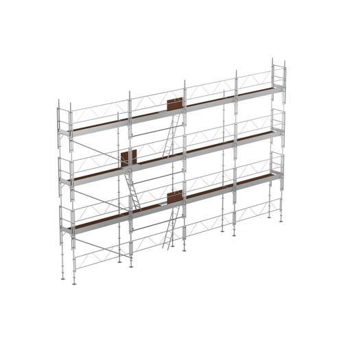 Échafaudage fixe - FORTALU 750 - FORTAL - de façade / modulaire