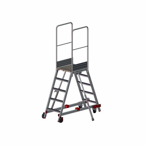 Escabeau en aluminium - F0502 series - FORTAL - 10 marches