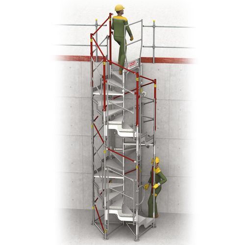 Escalier d'extérieur - FORTAL - en aluminium / de chantier