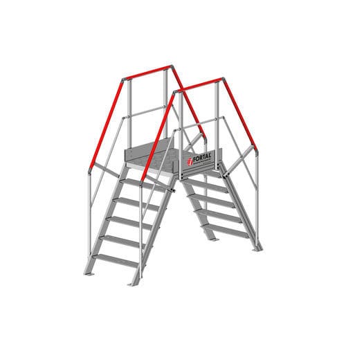 Escalier d'extérieur - F81360 - FORTAL - en aluminium / avec palier
