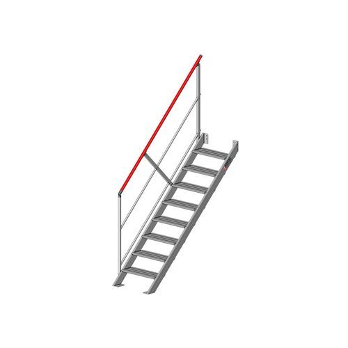 Escalier droit - F81145 series - FORTAL - en aluminium