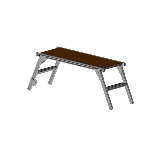 Escabeau en aluminium - F050100020 - FORTAL - 2 marches